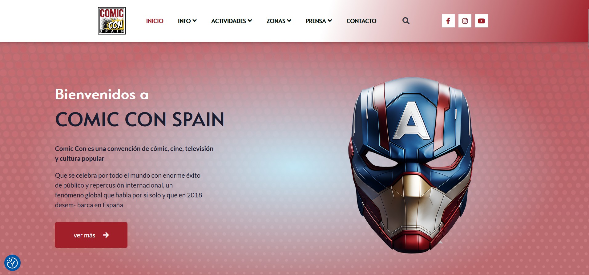 Comic Con Spain - Diseño Web