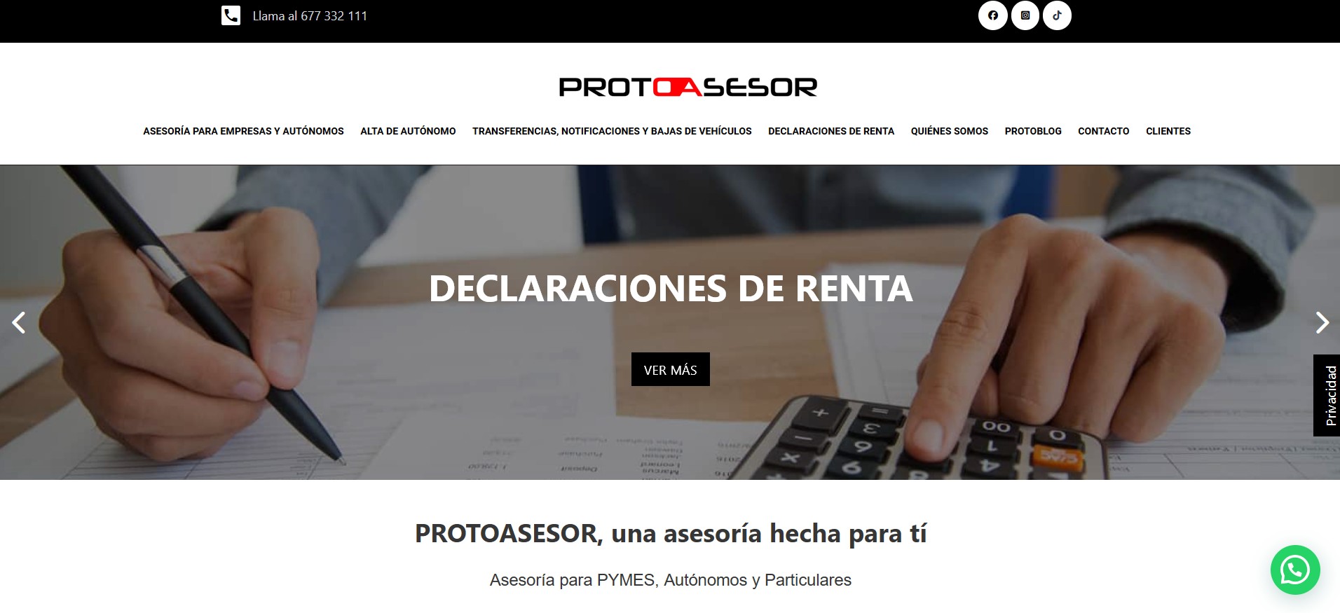 Proto Asesor - Diseño Web