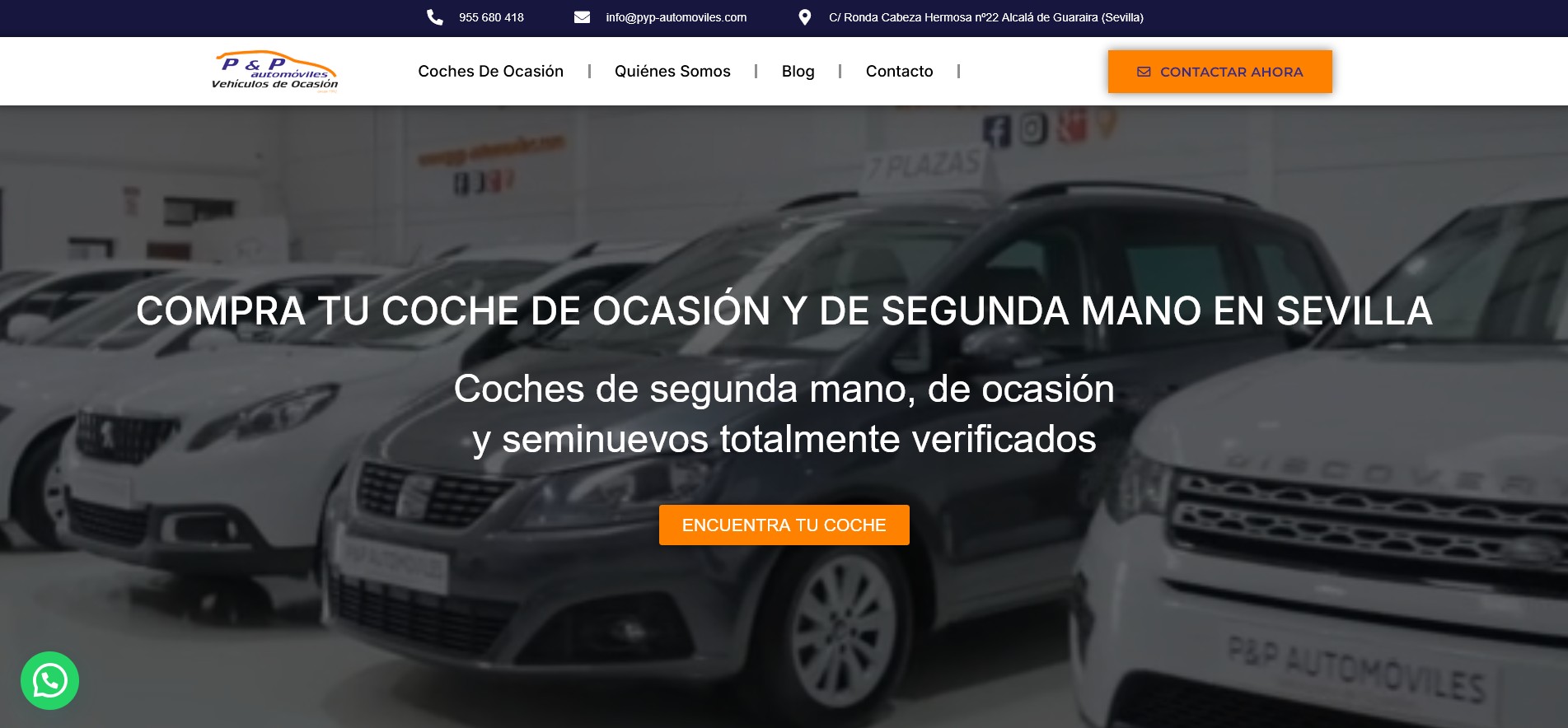 PYP Automóviles - Diseño Web